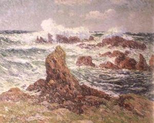 Rochers De Pern A Ouessant by Henry Moret