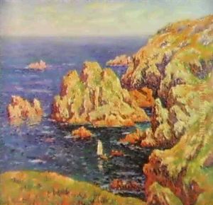 Falaises Du Cap Buc A Douarnenez, 1911 by Henry Moret