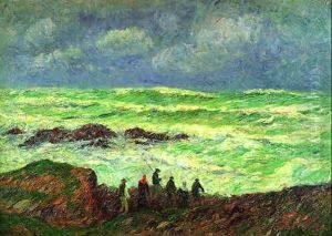 Les Ramasseurs De Goemon Nesvez 1903 by Henry Moret