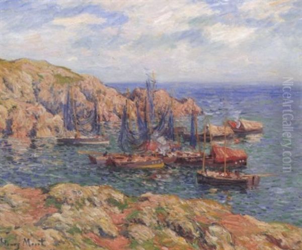 Groix: Bateaux Dans L'anse - view 1