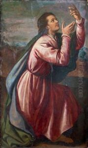 Saint Jean L'evangeliste (in 2 Parts) by Alessandro Bonvicino (Moretto da Brescia)