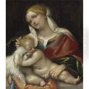 Madonna And Child With A Dog Madonna And Child With A Dog