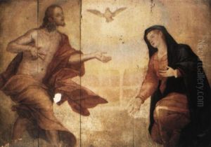 Christ And The Virgin by Alessandro Bonvicino (Moretto da Brescia)
