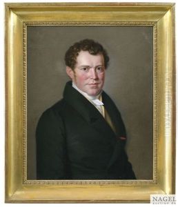 Portrait Des Finanzministers Johann Christoph Herdegen Im Grunen Gehrock (+ Portrait Der Katharine Rosine Herdegen; Pair)