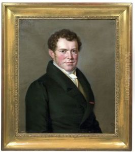 Portrait Des Finanzministers Johann Christoph Herdegen Im Grunen Gehrock (+ Portrait Der Katharine Rosine Herdegen; Pair)