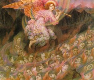 An Angel Pipping To The Souls In Hell by Evelyn de Morgan