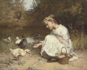 Feeding The Ducks by Frederick Morgan