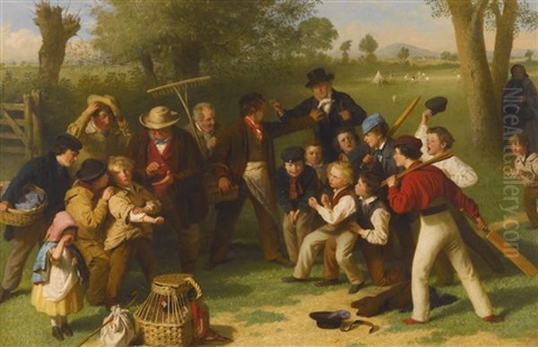 The Fight (the Cricket Match) - view 1
