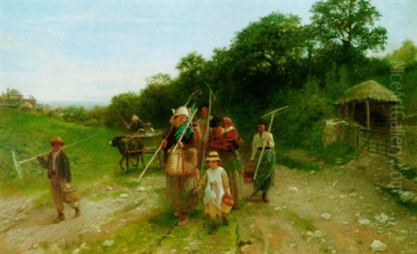 Returning From The Fields - view 1