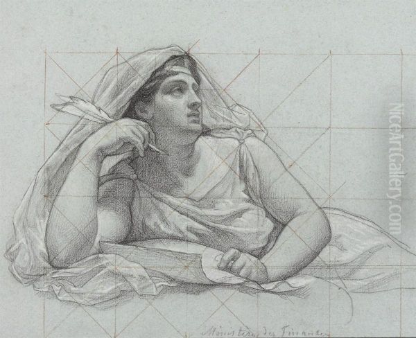 Study For A Female Allegorical Figure - view 1