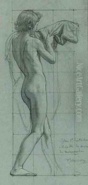 Study Of A Nude With Drapery - view 1