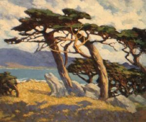 Afternoon On The Drive- Pebble Beach by Mary Deneale Morgan