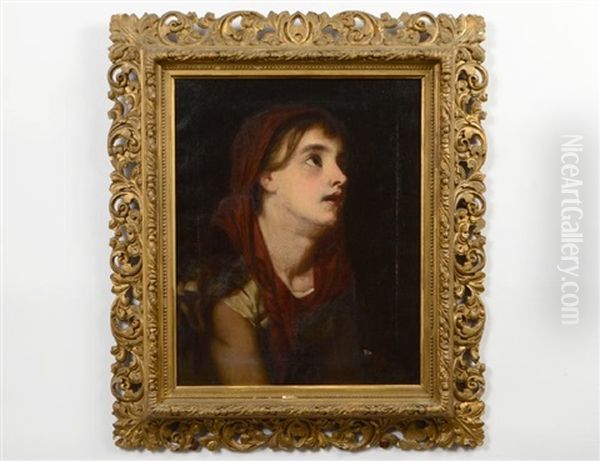 Girl With A Red Scarf - view 1