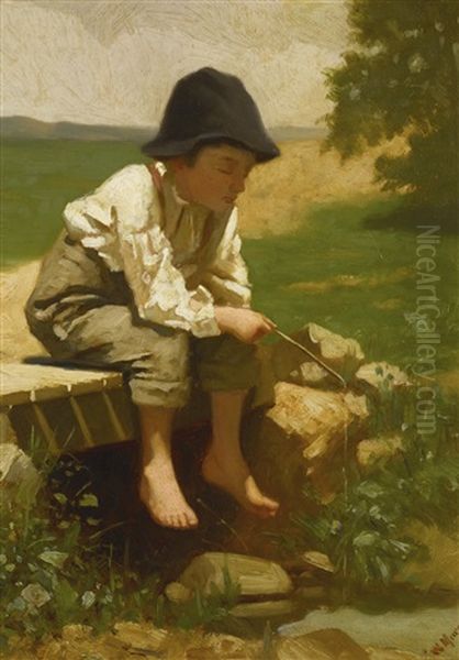 Little Boy Fishing - view 1