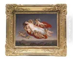 Schlafende Aurora (after F. Storch) by Johann Martin Morgenroth