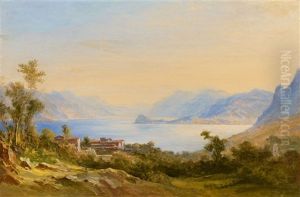 View Of Lake Como Seen From Bellagio by Carl Morgenstern