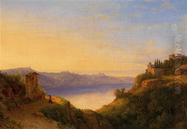 Scene By Lake Albano - view 1
