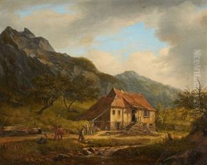 The House By Konigstein Oil Mill by Carl Morgenstern