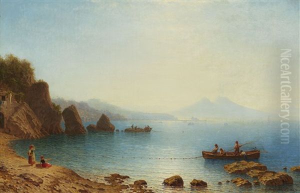 Blick Auf Die Bucht Von Neapel Und Den Vesuv - view 1