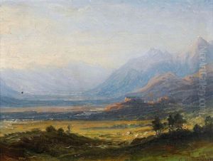 Weite Tallandschaft by Carl Morgenstern