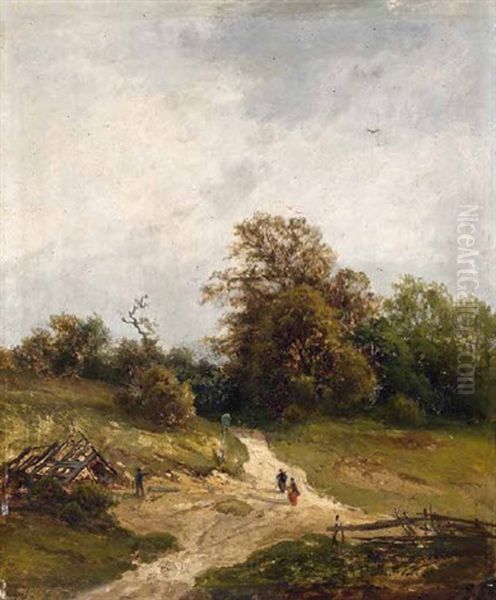 Sommerlandschaft Mit Personenstaffage - view 1