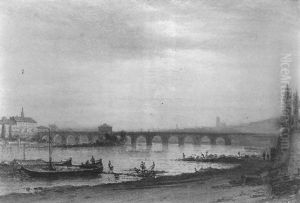 Ansicht Von Frankfurt Am Main Mit Dem Deutschen Haus