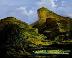 Romantische Landschaft Mit Fluslauf Romantische Landschaft Mit Fluslauf
