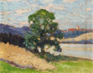 Landschaft (study) by Carl Ernst Morgenstern