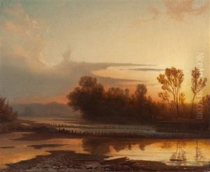 Landschaft Im Abendlicht