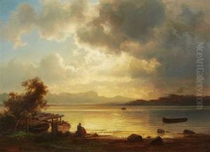 An Evening Mood At Lake Starnberg An Evening Mood At Lake Starnberg