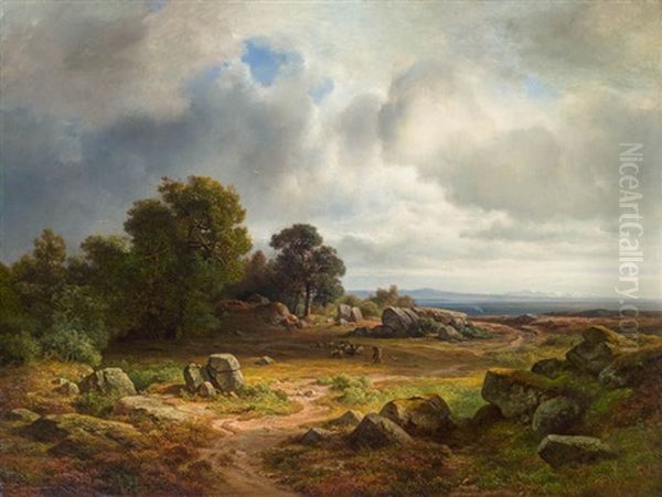 Weite Landschaft Mit Schafherde - view 1