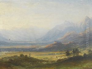 Weite Tallandschaft by Christian Bernhard Morgenstern