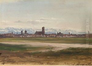 View Of Munich Seen From Schloss Schleisheim - The Schleissheim Palace