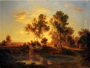 A Landscape At Dusk A Landscape At Dusk