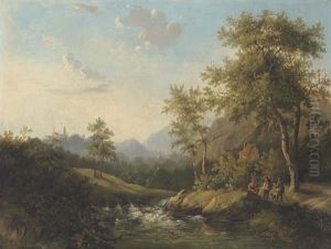 A Landscape At Dusk