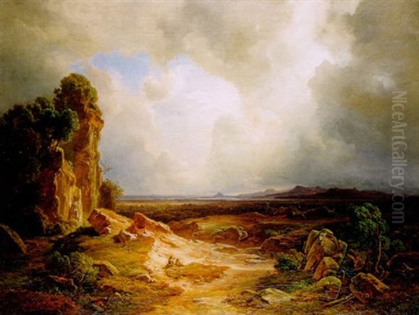 Ein Hohlweg In Den Vogesen Im Elsass - view 1