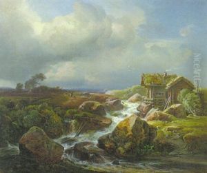 Blockhaus Am Wildbach (norwegen?)