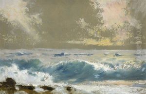 Meeresbrandung - Isle Of Arran by Friedrich Ernst Morgenstern