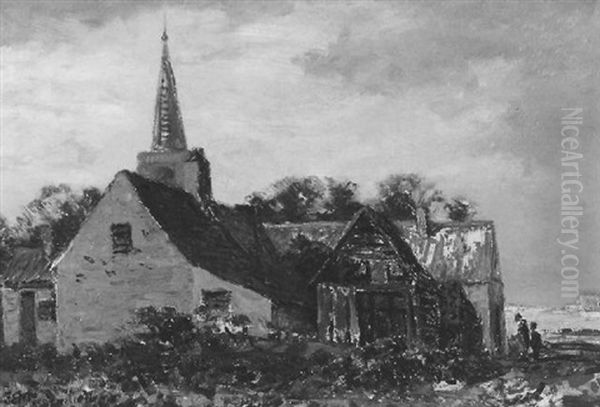 Gehoft An Einer Belgischen Kirche - view 1