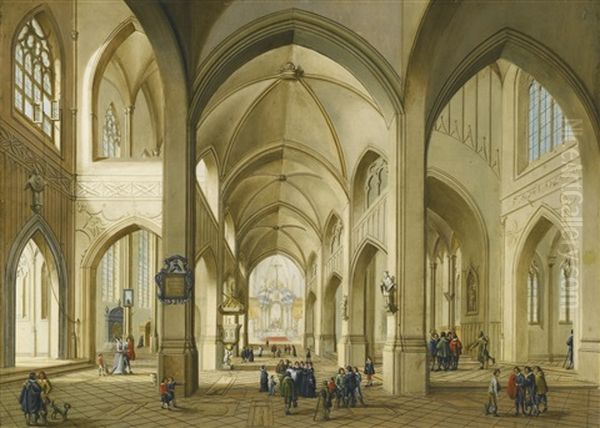 Interior Of A Gothic Church - view 1