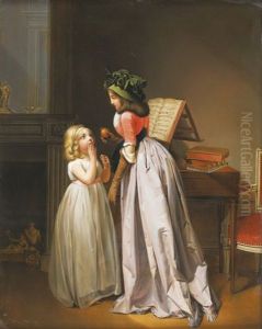 S'il Vous Plait (after Boilly) by Johann Friedrich Morgenstern