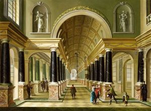 A Church Interior by Johann Ludwig Ernst Morgenstern