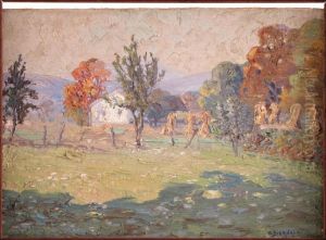 House In Amountain Landscape by Otto Bierhals