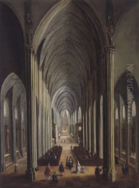 Das Innere Einer Gotischen Kirche - view 1