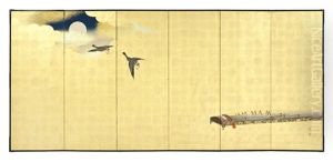 A Six-panel Folding Screen by Ippo Mori