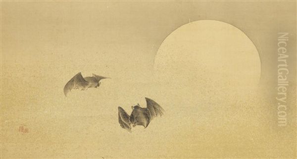 Two Kakejiku (vertical Hanging Scrolls) - view 1