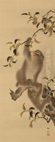 Monkeys In A Chestnut Tree - view 1
