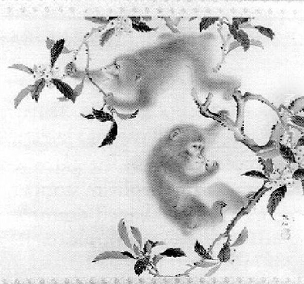 Playful Monkeys In A Tree - view 1
