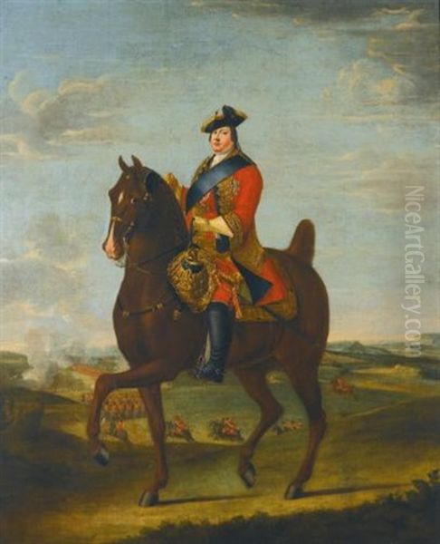 Portrait Of Prince William Augustus, Duke Of Cumberland, On Horseback - view 1