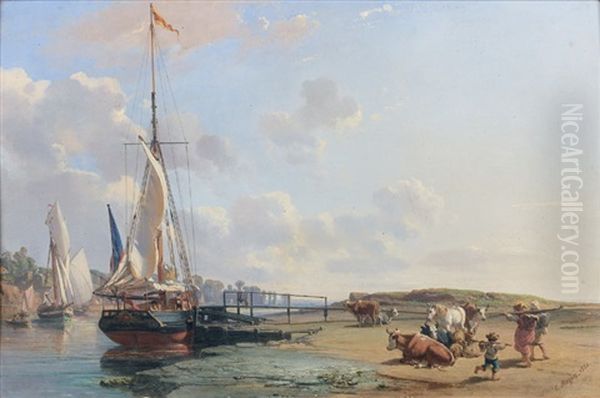 Troupeau En Bord De Mer - view 1